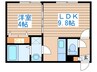 エンバシ－発寒南 1LDKの間取り