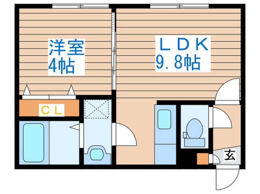 間取図 エンバシ－発寒南