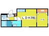 TSUBAKI SQUARE円山公園WEST 1LDKの間取り