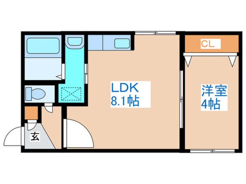 間取図 TSUBAKI SQUARE円山公園WEST