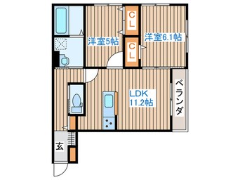 間取図 D-room銀杏町