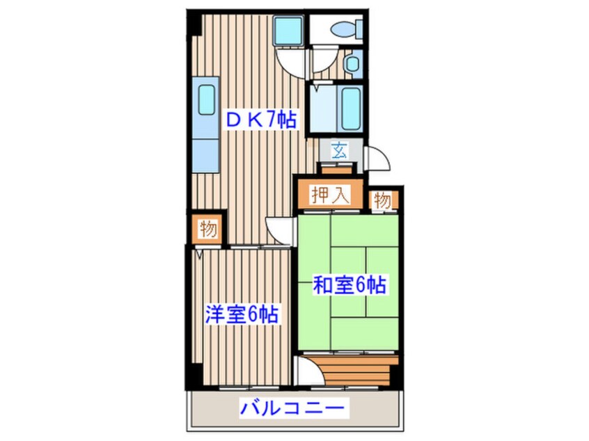 間取図 支倉ハイツ