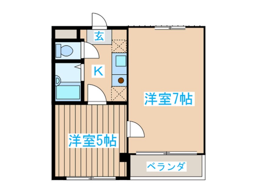 間取図 クレセント土樋