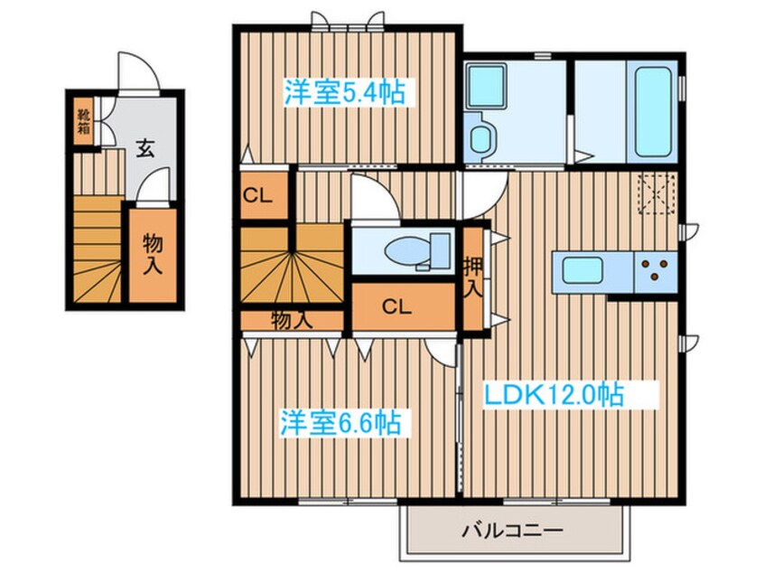 間取図 カーサ・ベルデC