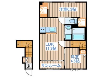 間取図 ヴァンベール壱番館