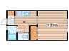 コンフォート上杉 1Kの間取り
