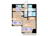 Aimerest Sendai つつじ山 2Kの間取り