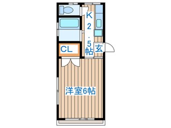 間取図 ベルハイツ中倉