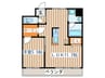 コンフィアンサ 1LDKの間取り