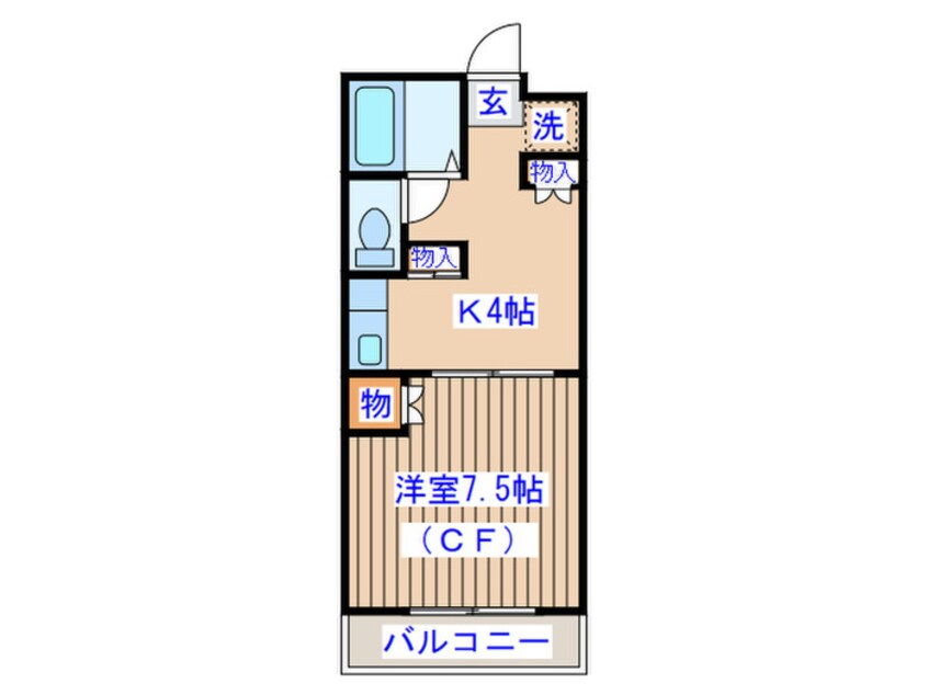 間取図 ロイヤルハイツ米ケ袋