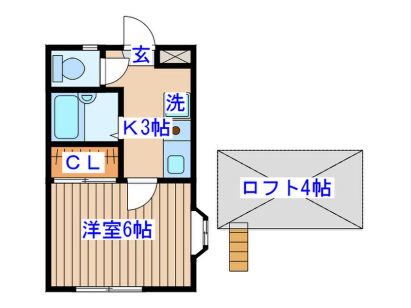 間取図 クレール新田