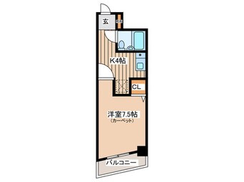 間取図 ウエストプラザ花京院（610）