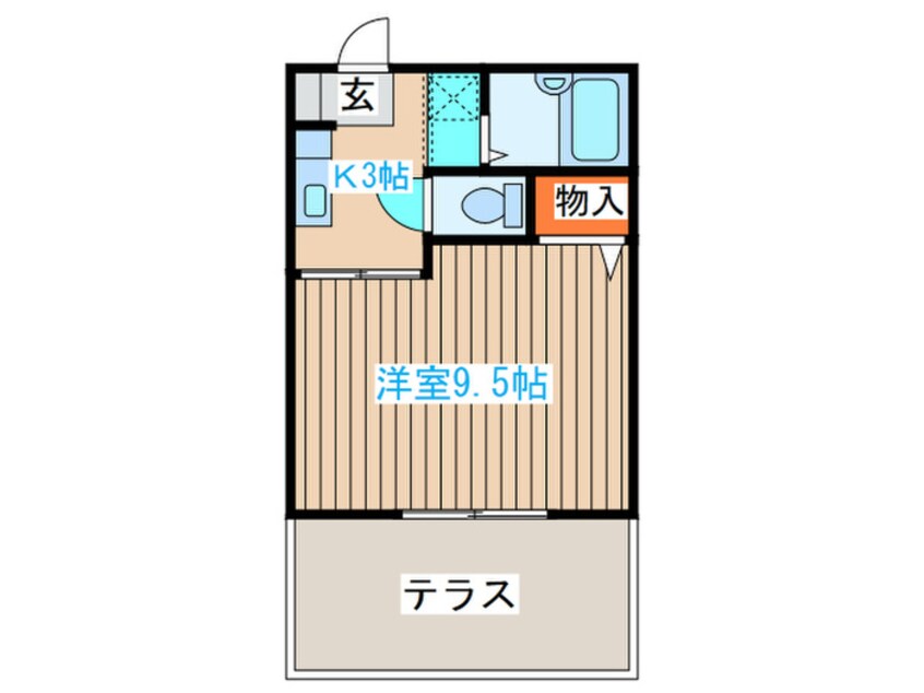 間取図 ヒルサイドフラット