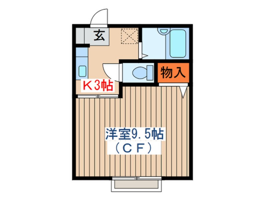 間取図 ヒルサイドフラット