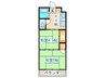 阿部コ－ポ 2Kの間取り