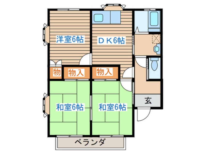 間取図 宮下コーポ