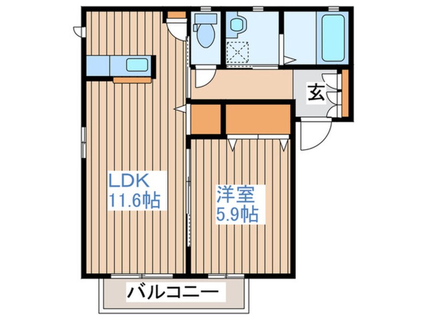 間取図 メゾン・ランツェスB