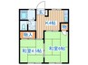 西村第七アパート 2Kの間取り