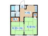 西村第七アパート 2Kの間取り