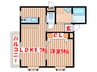 ロイヤルパーク新坂通弐番館 1LDKの間取り