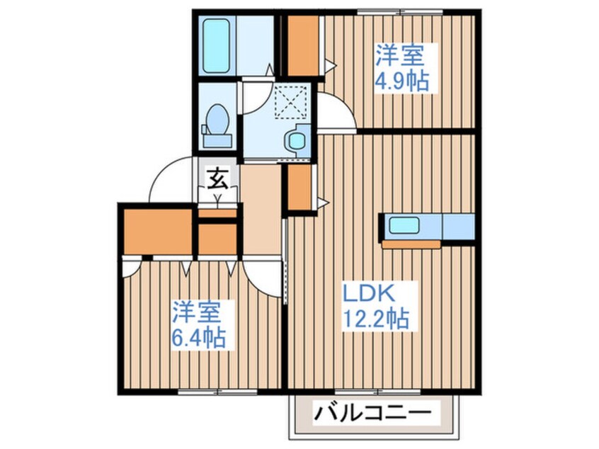 間取図 コートクレアールA