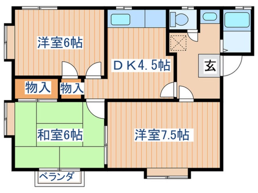 間取図 コーポ高原