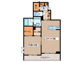 間取図 シャーメゾン胡蝶