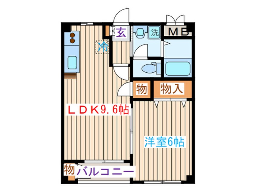 間取図 コンアモ－ルⅡ