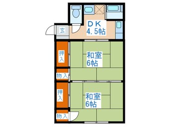 間取図 武田アパ－ト