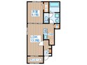アドラブールＢの間取図