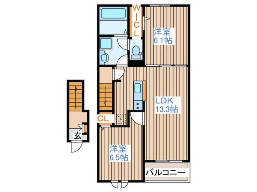 間取図 アドラブールＣ