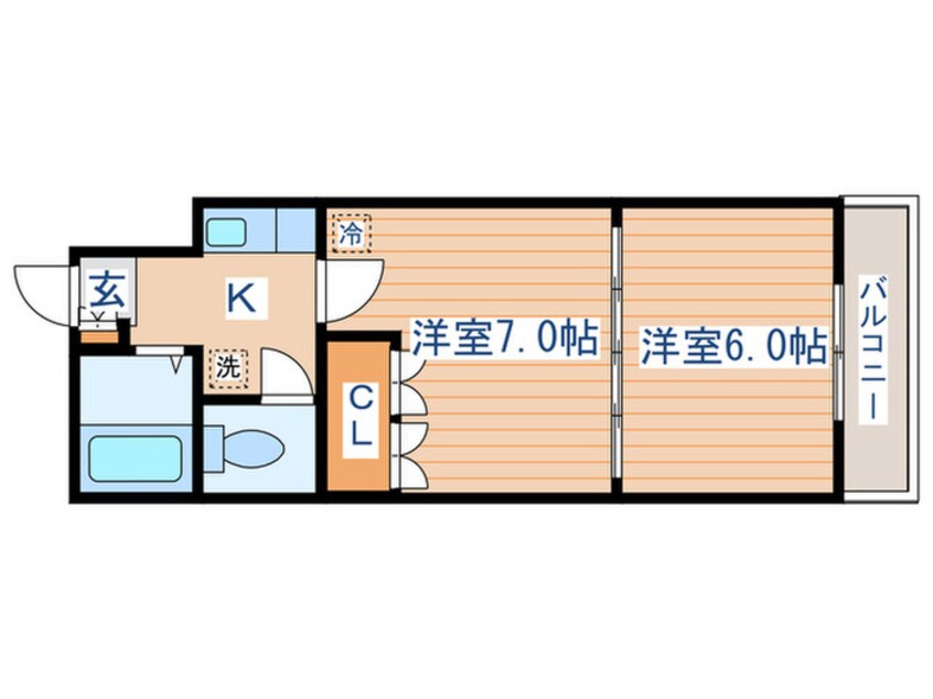 間取図 イ－グルハイツ萩野町