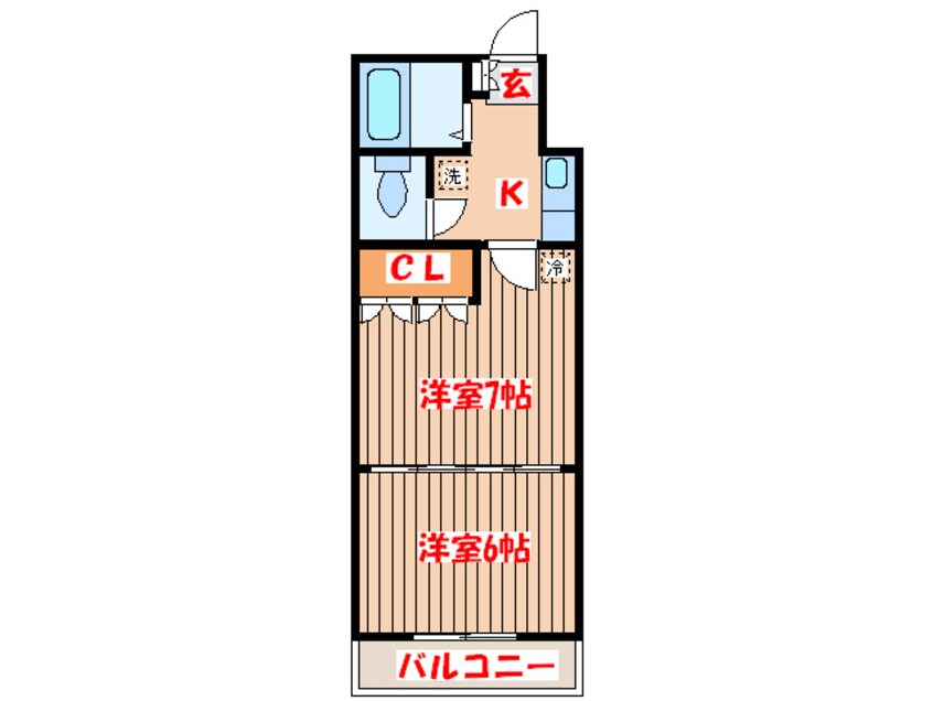 間取図 イ－グルハイツ萩野町