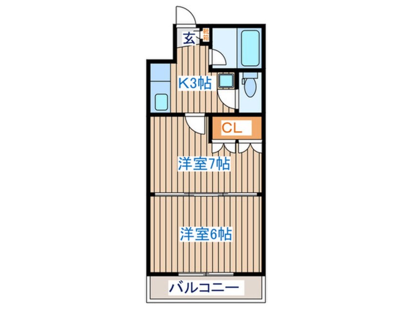 間取図 イ－グルハイツ萩野町