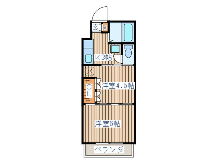 間取図 イーグルハイツ銀杏町