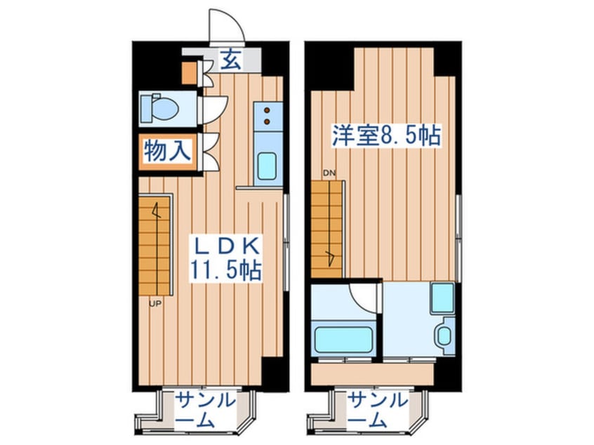 間取図 サンボルグなかくら