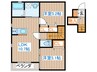 仮)新田１丁目集合住宅 2LDKの間取り