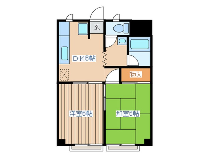 間取図 シャンブル中江