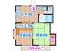 レジデンス柴田 2DKの間取り