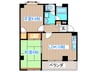 パ－クアヴェニュ－壱番館 2LDKの間取り