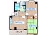パ－クアヴェニュ－壱番館 2LDKの間取り