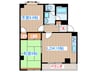 パ－クアヴェニュ－壱番館 2LDKの間取り