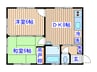 みなもとマンション 2DKの間取り