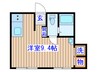みなもとマンション 1Rの間取り