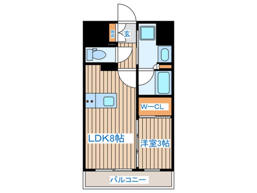 間取図 ﾃﾞｭｵﾋﾙｽﾞ上杉勾当台公園(202)