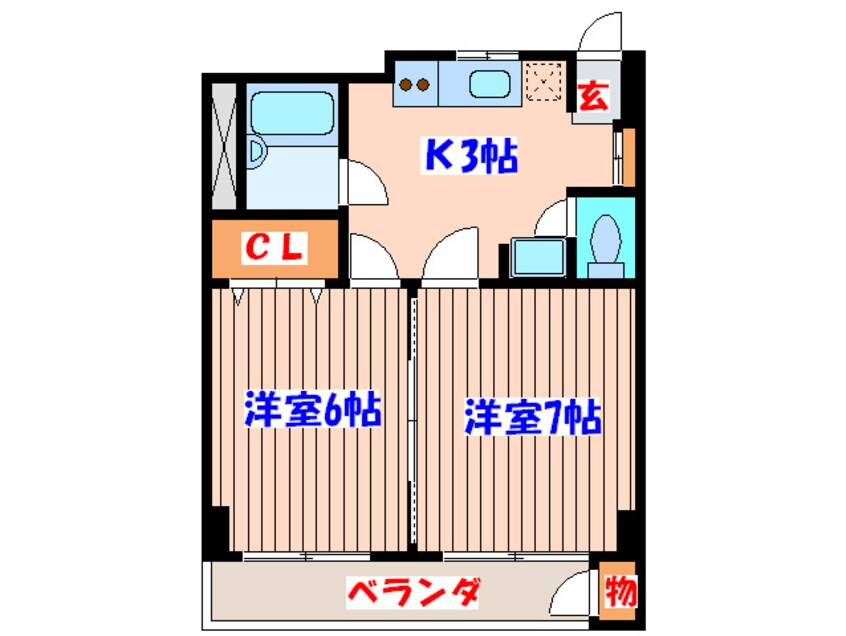 間取図 第六ショ－ケ－ビル