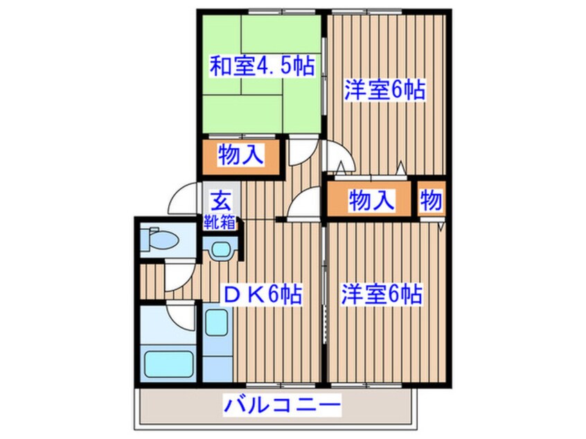 間取図 第七ショ－ケ－ビル