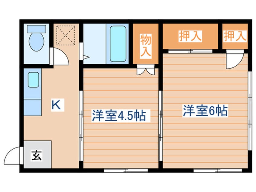間取図 クレ－ルショ－ジ