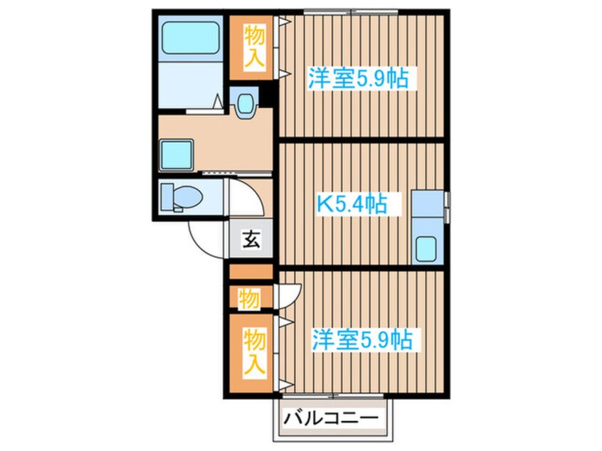 間取図 クレール松陵