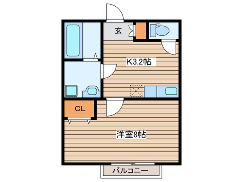 間取図 ポミエ西多賀